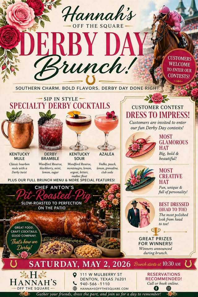 Derby Day Brunch at Hannah’s