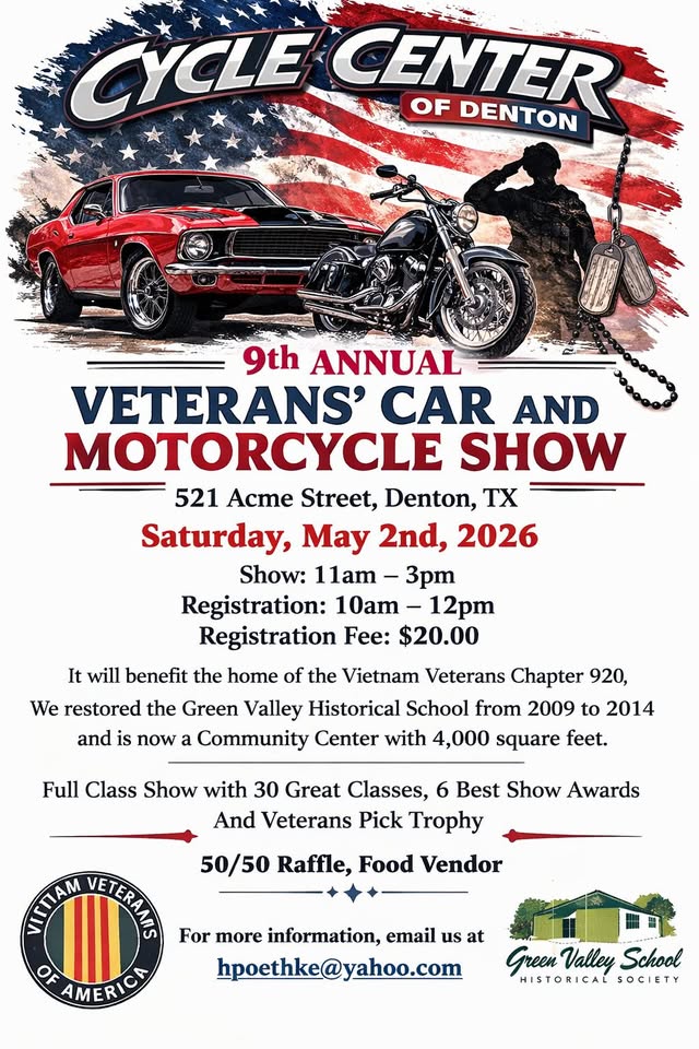 9th Annual Veteran's Car & Motorcycle Show