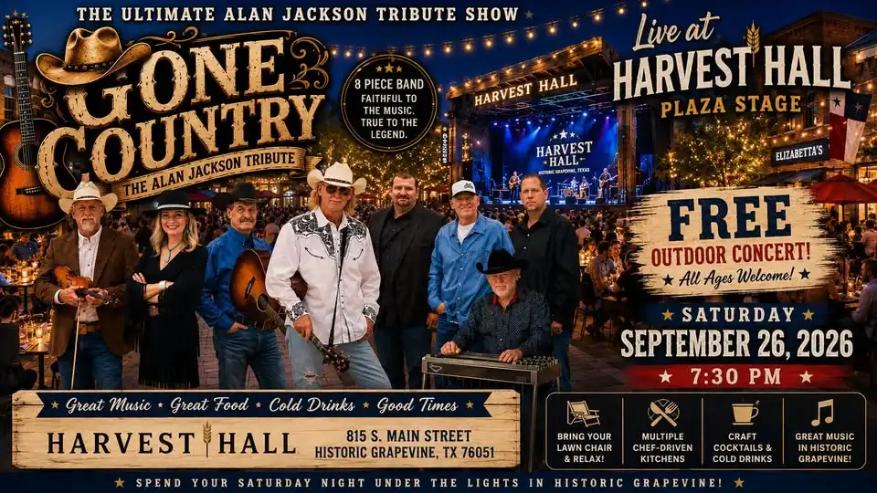Gone Country Live on the Plaza Stage @ Harvest Hall Sept 26