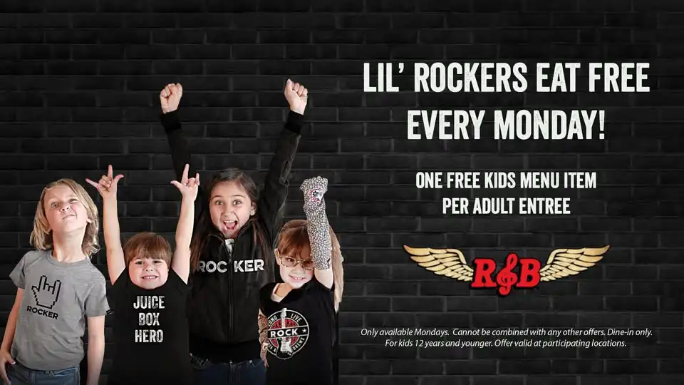 Kids Eat Free - Every Monday!
