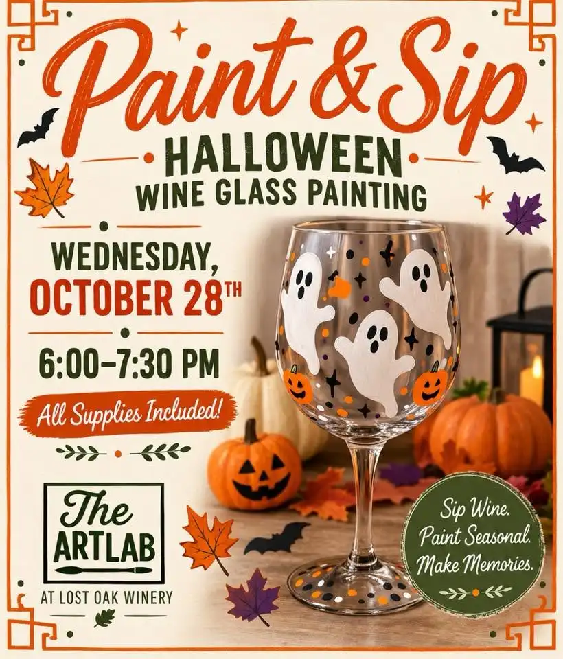 Halloween Wine Glass Paint & Sip