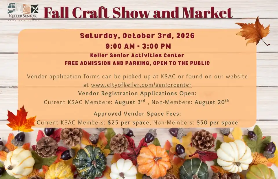 Keller Senior Activities Center - Fall Craft Show & Market