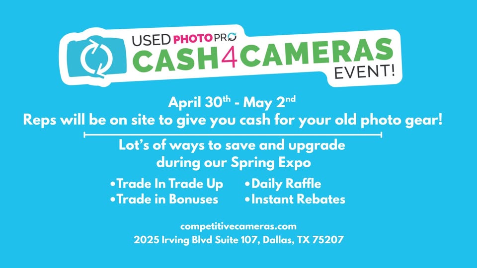 Cash 4 Cameras Event at Competitive Cameras