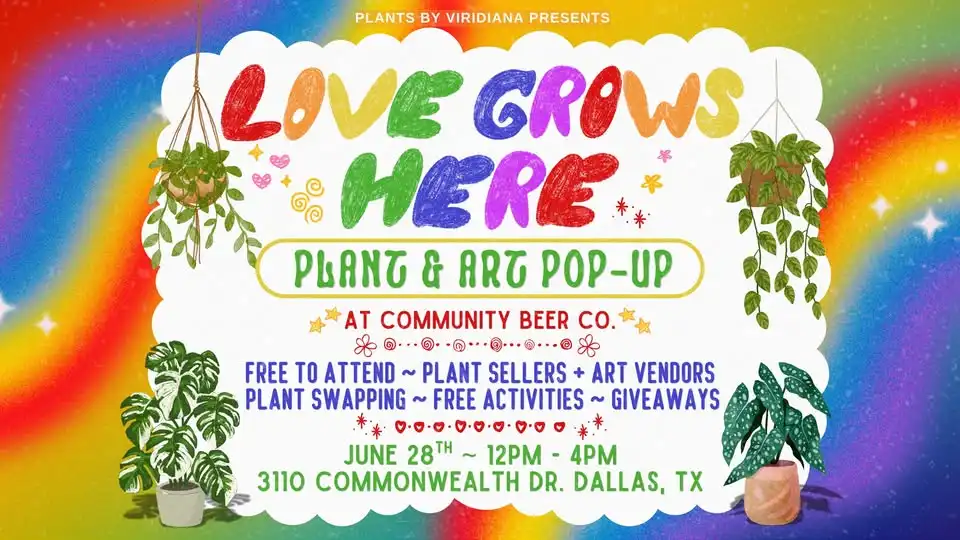 Love Grows Here: Plant & Art Pop-Up @ Community Beer Co.