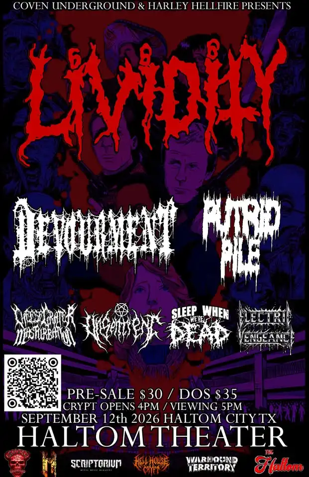 Lividity Devourment Putrid Pile & More at Haltom Theater!