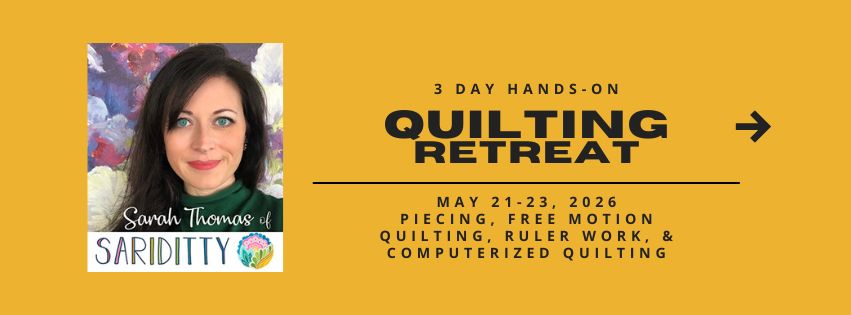 3 Day Quilting Workshop with Sarah Thomas of Sariditty