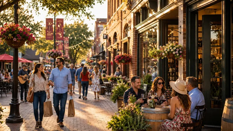Exploring Grapevine's Main Street: Wineries, Shops, and Weekend Festivals